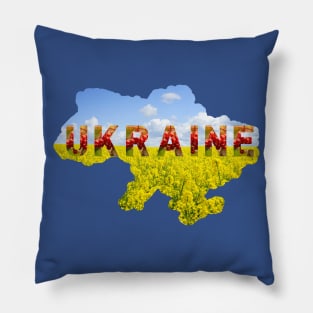 Map of Ukraine Pillow