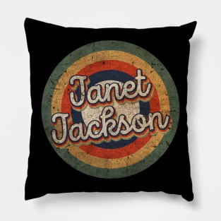 Janet Name Personalized Jackson Vintage Retro 60s 70s Birthday Gift Pillow