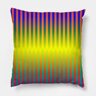 Dark and Light Rainbows (Stripes) Pillow