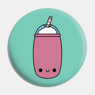 Cute Kawaii Strawberry Milkshake Pin