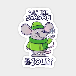 Winter Mouse Magnet