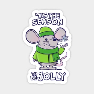 Winter Mouse Magnet