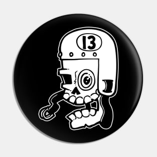 Skull 13 {DARK shirts} Pin