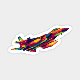 F-15C Eagle in Pop Art Magnet