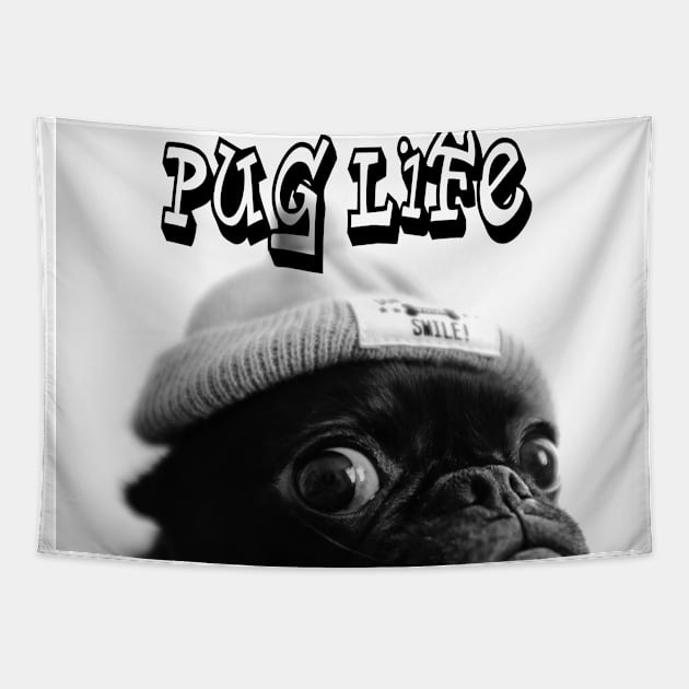 Pug Life I Pawsed My Game Tapestry by ied