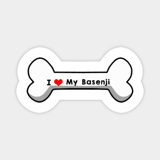 I Love My Basenji Magnet