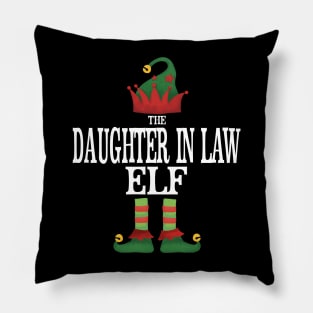 Daughter In Law Elf Matching Family Group Christmas Party Pajamas Pillow