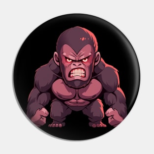 angry gorilla Pin