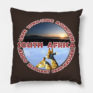South Africa Wildlife and Places Pillow