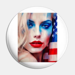 Unveiling the Essence of American Identity American Visage Pin