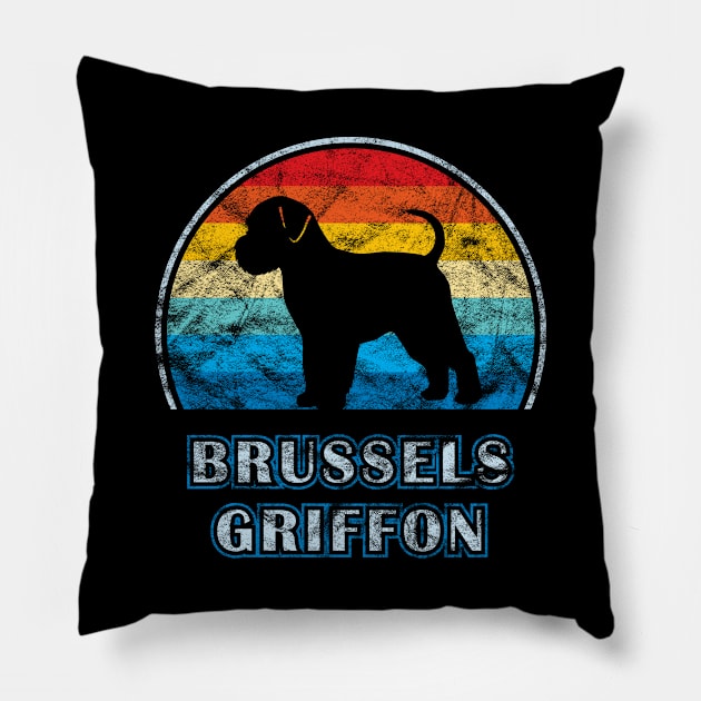 Brussels Griffon Vintage Design Dog Pillow by millersye