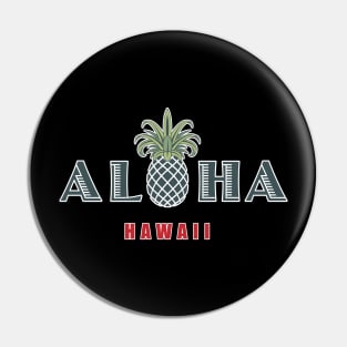 Aloha Hawaii with Pineapple Pin