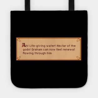 King's Quest Life Saving Water Message Tote