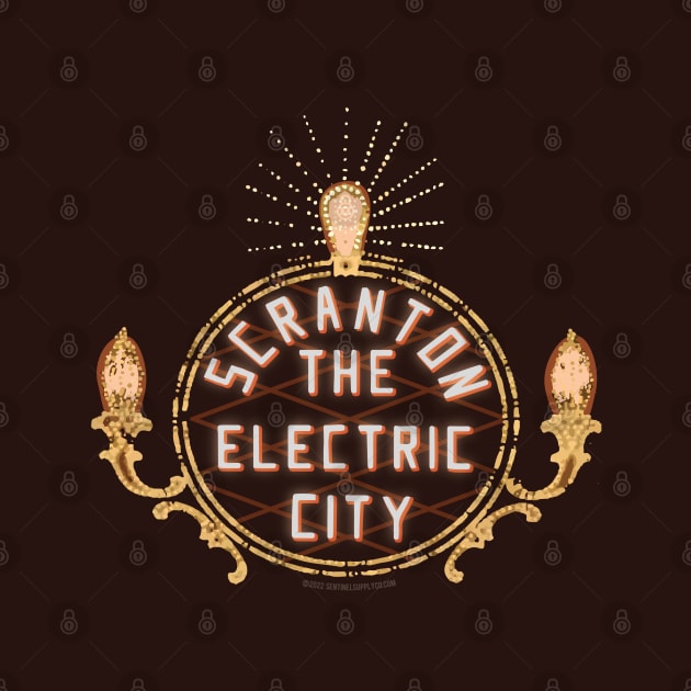 Scranton Pennsylvania Electric City Sign by sentinelsupplyco