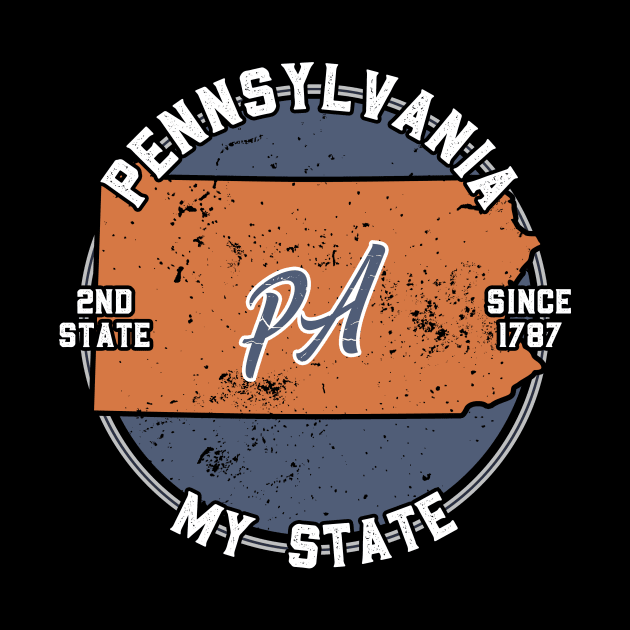 Pennsylvania My State Patriot State Tourist Gift by atomguy