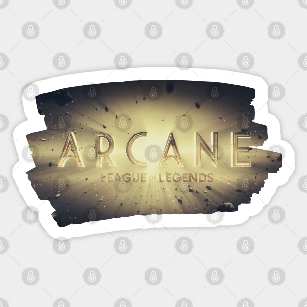 Arcane Logo - Arcane LOL Title Logo Art - Arcane - Sticker