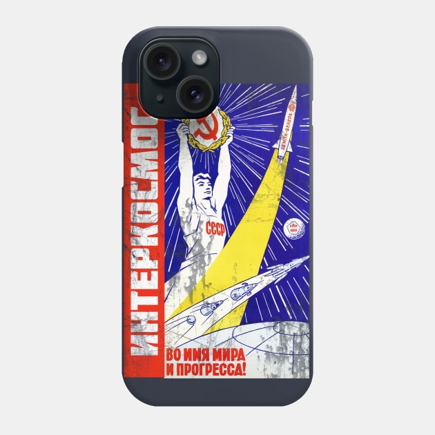 Interkosmos- Russian Space Program Phone Case by ocsling