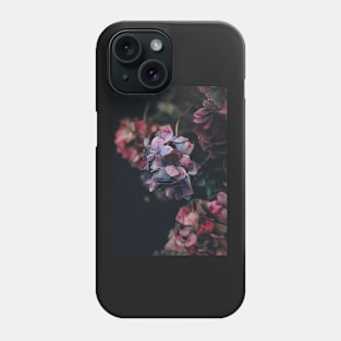 Red And Blue Hydrangea Flowers - Nature Inspired Phone Case