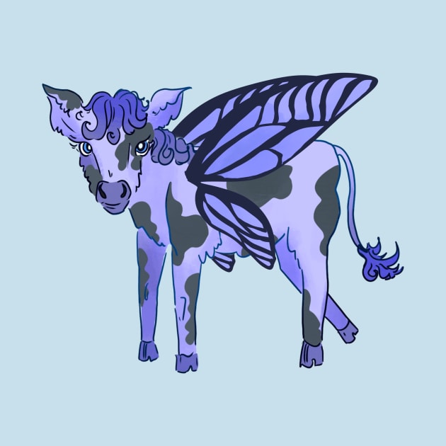 Butterfly blueberry cow by TheDoodlemancer