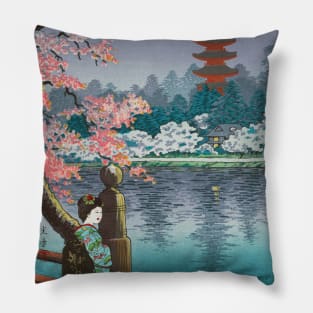 Ueno Park by Tsuchiya Koitsu Pillow