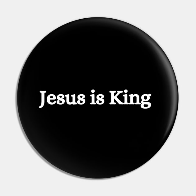 Jesus is King Pin by Shopkreativco