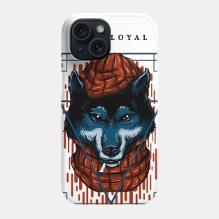 Stay loyal - wolf cartoon Phone Case