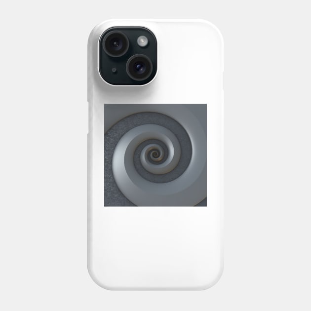 Monochrome Spiral Phone Case by lyle58