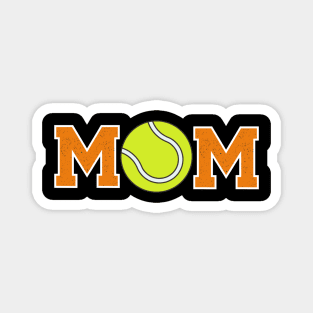 Tennis Mom Orange Magnet