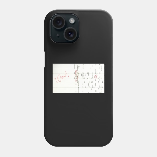 The wow signal Phone Case by nickedenholm