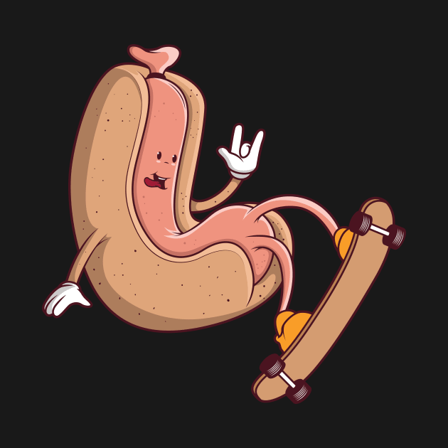 Hot Dog Skate by wisecolor