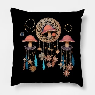 Mushroom Lover Dreamcatcher Pillow