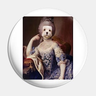 French Poodle Queen Pin