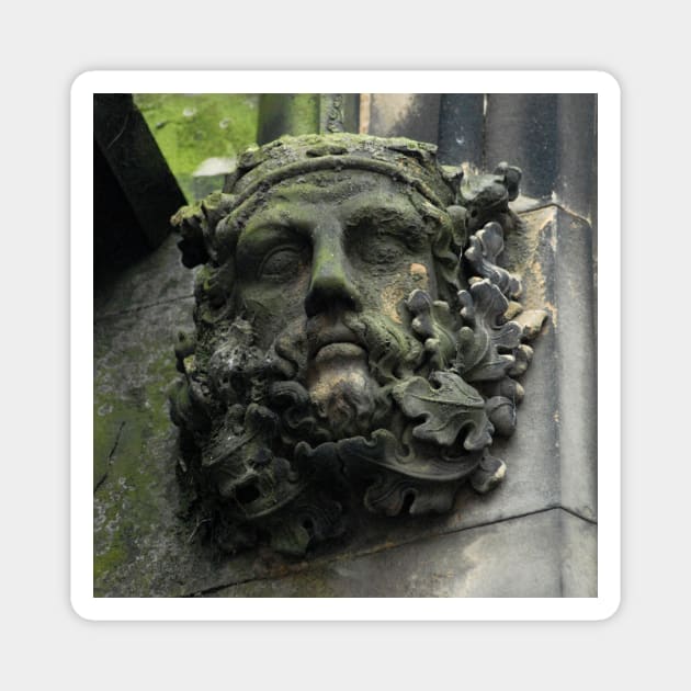 Scottish Green Man Photo Magnet by DeniseBruchmanPhotography