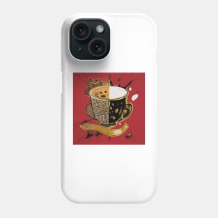 Coffee Cafe Vintage Retro Roast French Press Phone Case