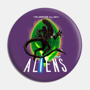 Warrior Alien Pin