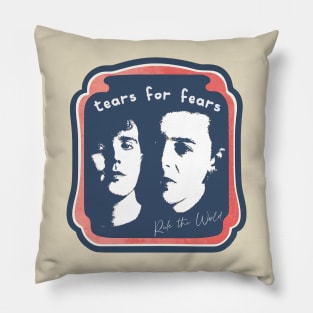 Tears For Fears Design / Vintage-Style 80s Pillow