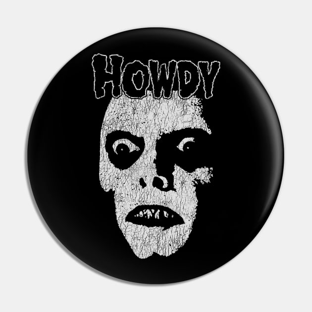 Captain Howdy Vintage Pin by hedkup