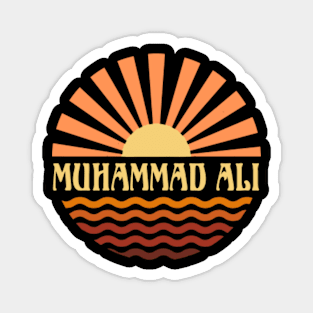 Personalized Muhammad Name Vintage Styles Camping 70s 80s 90s Magnet