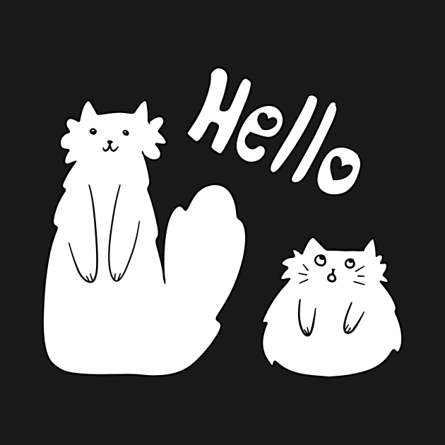 "Hello" Kitties by saradaboru