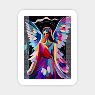 Angel in colorful Matisse style Magnet