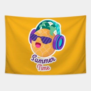 Pineapple Summer Time Tapestry