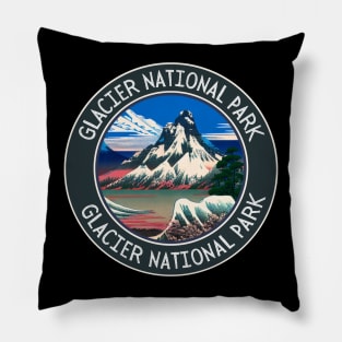 Glacier National Park Hiking and Travel Lovers Pillow