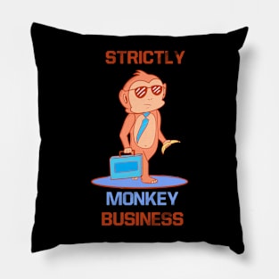 Strictly Monkey Business Pillow