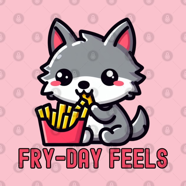 Friday french fries wolf humor by Japanese Fever