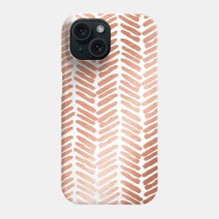 Rose gold chevron Phone Case