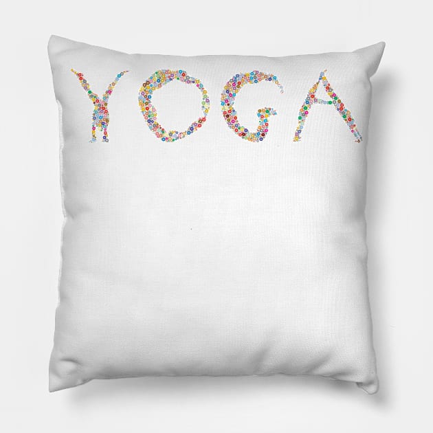 Yoga Conecting People New Design Pillow by mpdesign