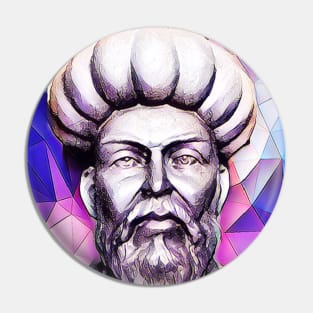 Ibn al Nafis Pink Portrait | Ibn al Nafis Artwork 8 Pin