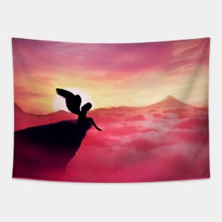 fallen angel Tapestry