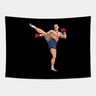 Muay Thai Fighter Tapestry