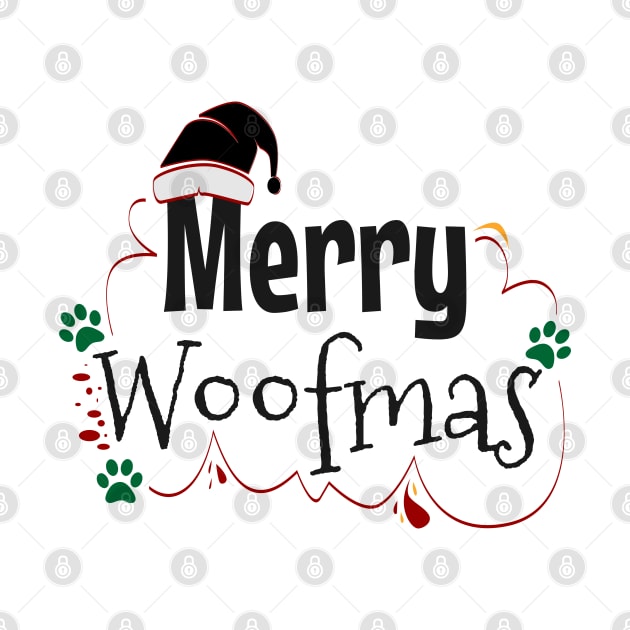 Merry woofmas, dog christmas by Aloenalone